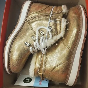 Toddler girls size 11 Gold Boots